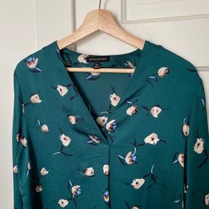 Floral-print Banana Republic l/s blouse